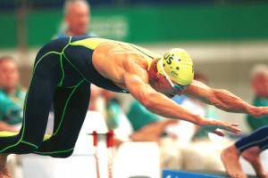 Jeff Hardy (AUS) dive action Swimming 2000 Sydney PG